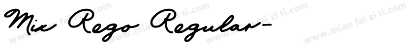 Mix Rego Regular字体转换
